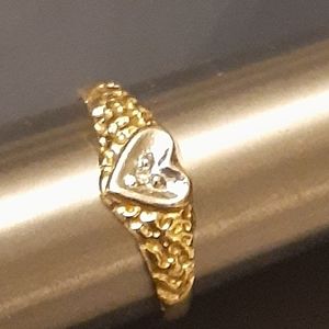 10K NUGGET YELLOW GOLD RING
